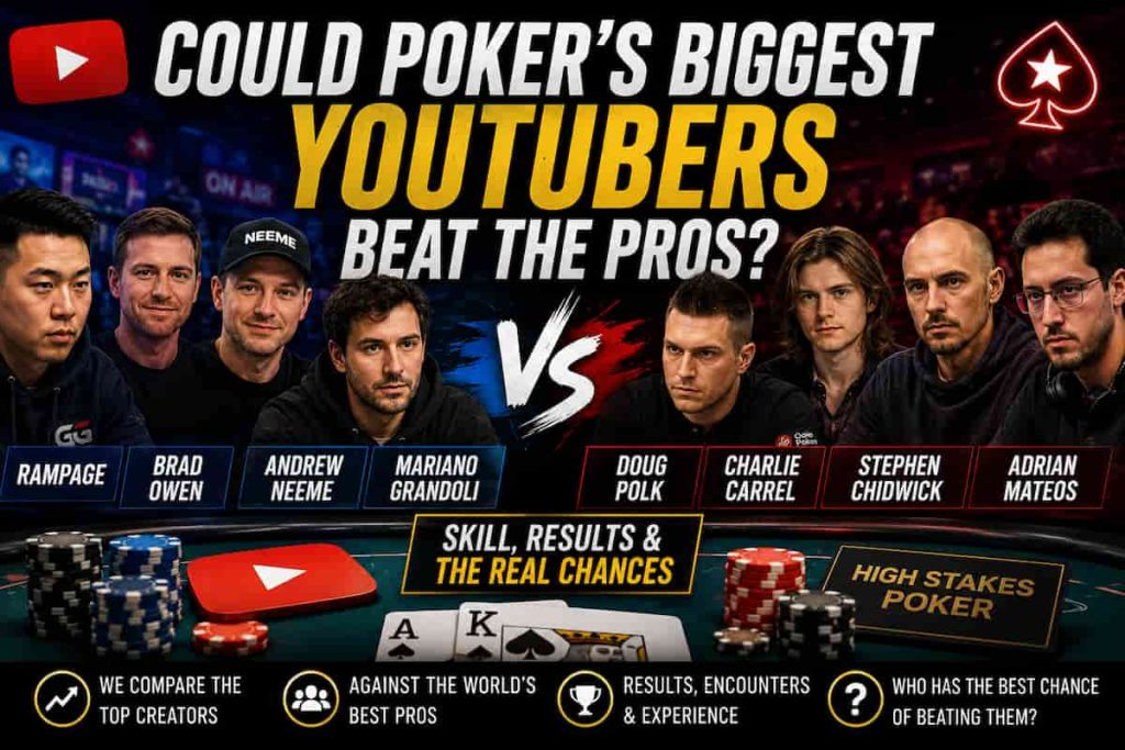 Poker's biggest youtubers vs Poker's top pros