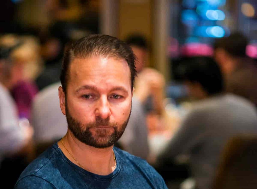 Daniel Negreanu playing poker.