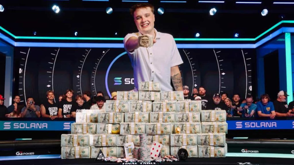Lucas Jumalon at the WSOP 2026 on ESPN.