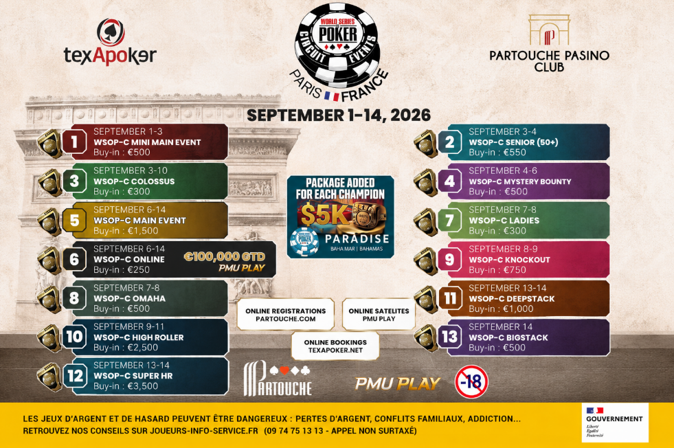 WSOP Circuit Paris 2026