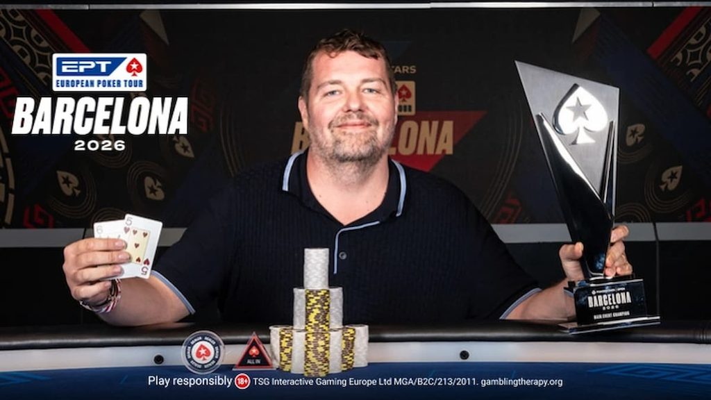 Jason Wheeler after winning the EPT Barcelona 2026