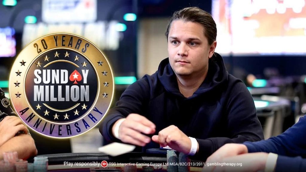 Player AHTOCb from Belarus wins 20th aniiversary Sunday Million on Pokerstars.