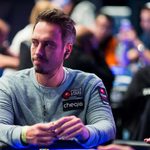 Lex Veldhuis sitting at a poker table.