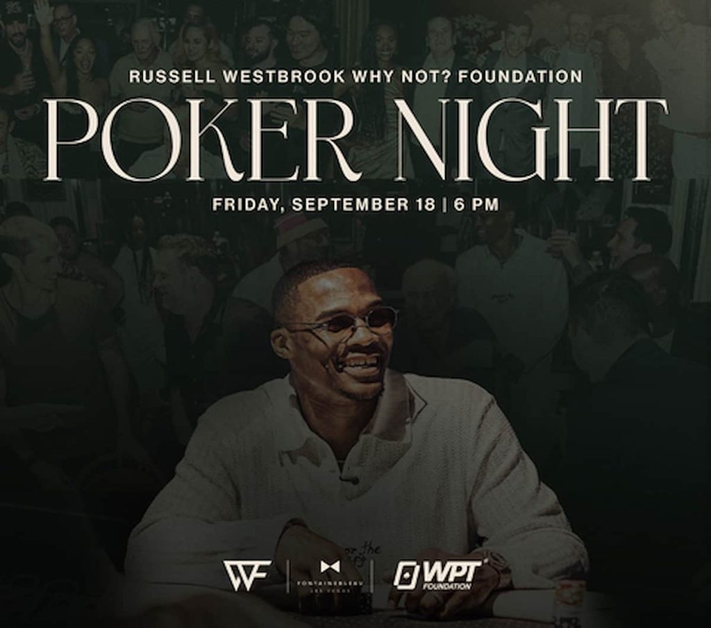 Russell Westbrook is bringing his annual charity poker night to Las Vegas after the event raised more than $2 million during its first five editions.