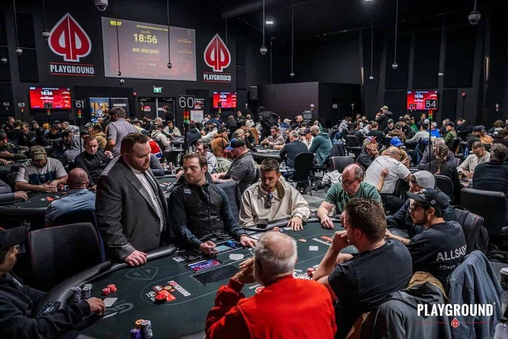 Players at Playground for the WSOP Circuit Main Event in Canada.