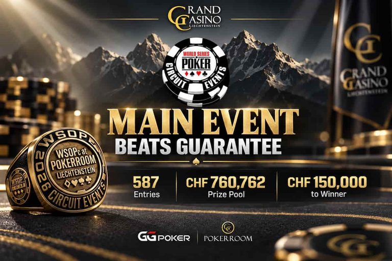 WSOP Circuit Liechtenstein Main Event Breaks CHF750K Guarantee