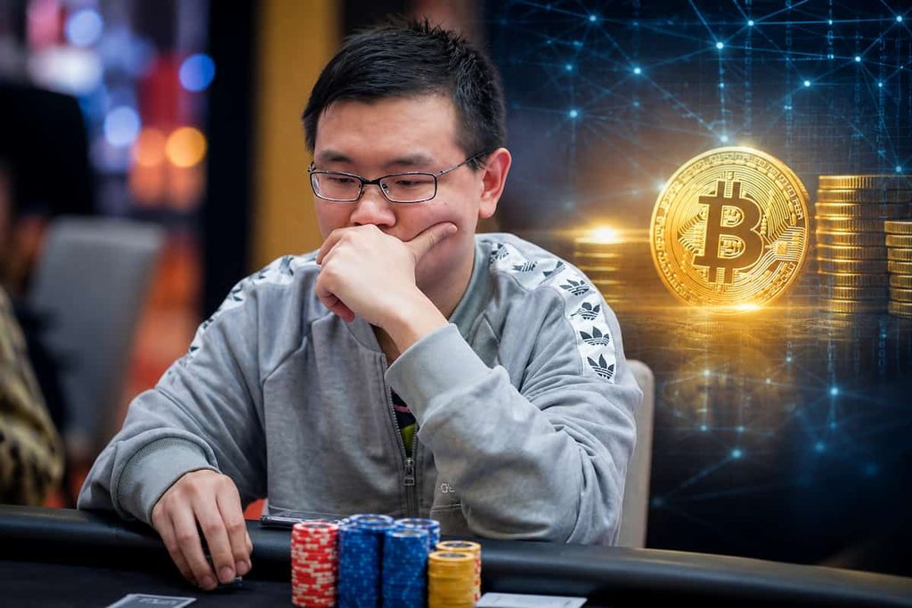Zhewen Hu playing poker