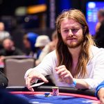 Charlie Carrel playing poker.