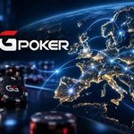 GGPoker logo beside an illuminated map of Europe with glowing connections between countries, illustrating the debate over shared online poker liquidity.