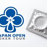 Japan Open Poker Tour with a condom.
